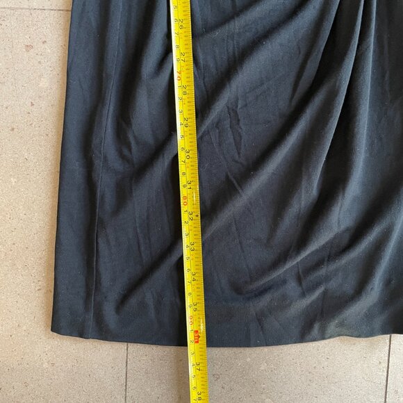 Stunning Diane Von Furstenberg Black Draped jersey Mini Dress-Size 10 - Picture 8 of 10
